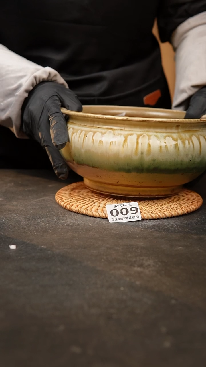 【闪购商品】瓷片泥泥陶瓷花盆