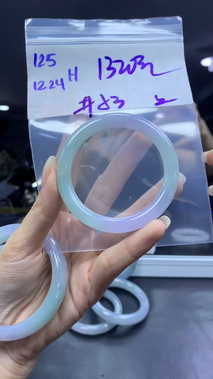 未镶嵌定制翡翠125手镯53丝+1320元+拍一发一