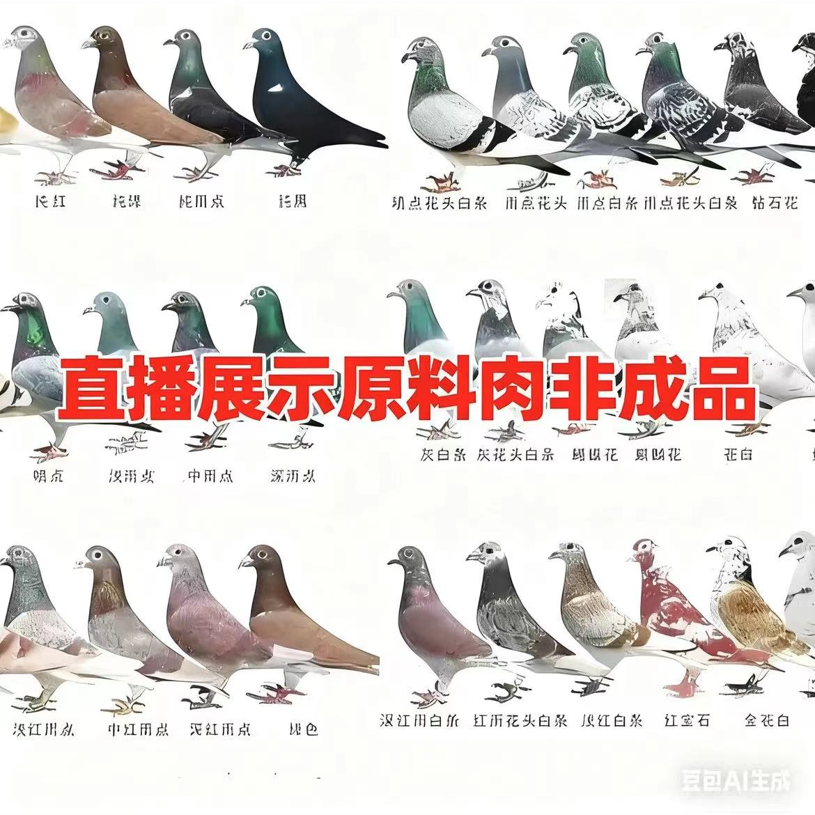 a1直播间所见即所得成品种料定制 多样性发货