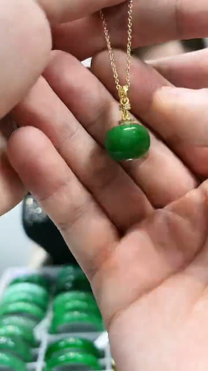 【闪购商品】翡翠颈饰未镶嵌s71路路通吊坠