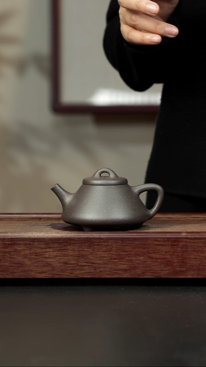 【闪购商品】紫砂茶壶粗砂千禧紫泥 子冶石瓢