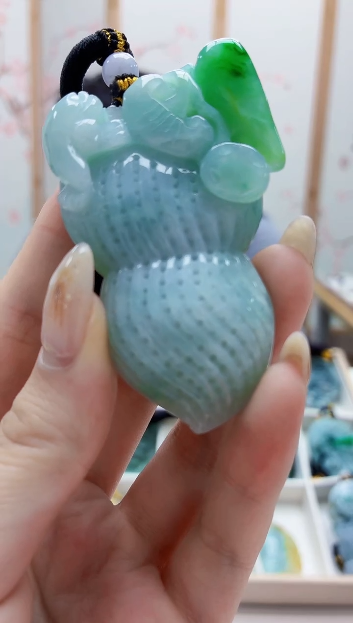 未镶嵌定制翡翠5060jw-毛货挂件45