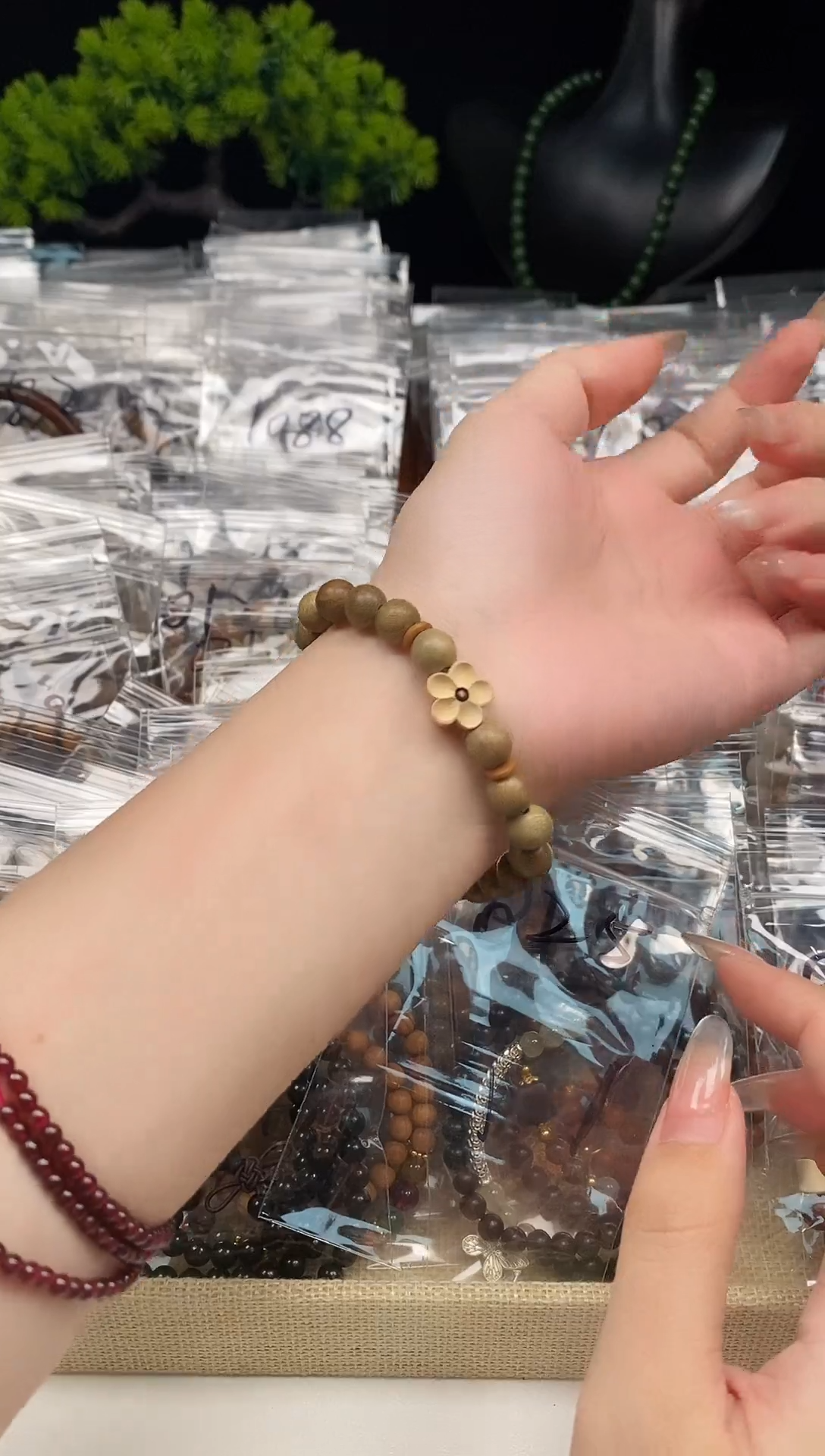 白玉菩提手串0125