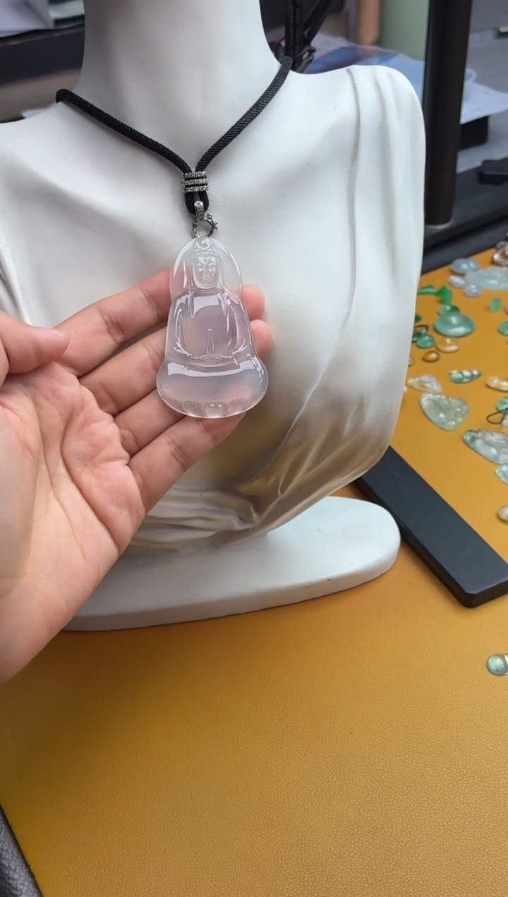 吊坠(不含链)未镶嵌翡翠47 素衣 61.4 37.1 4.1