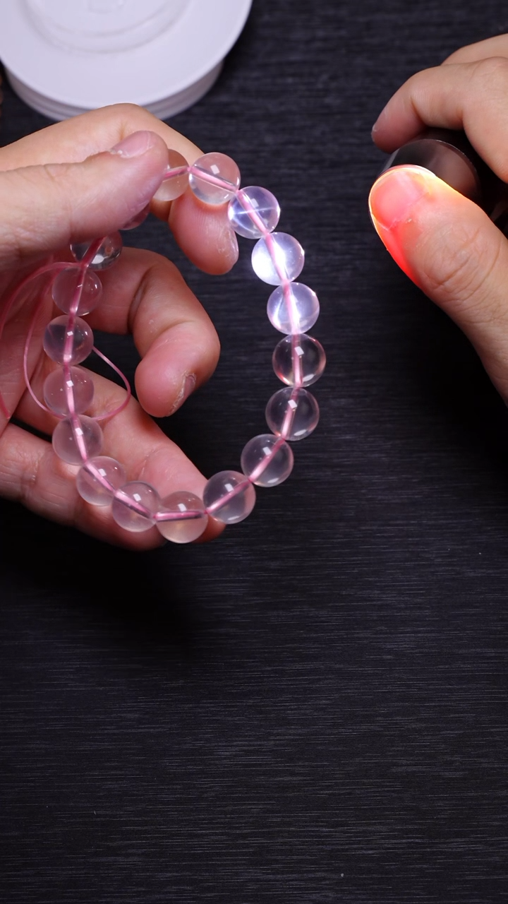 【闪购商品】水晶单圈未镶嵌A0012粉晶单圈11mm