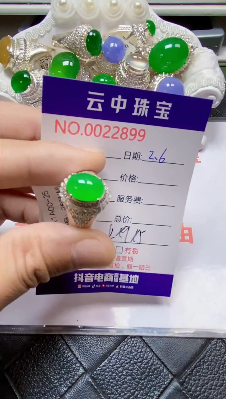 【闪购商品】翡翠戒指未镶嵌/28990000