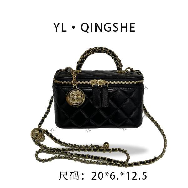 【依琳定制】女士潮流时尚经典气质手拎单肩包QYX-9793-黑色