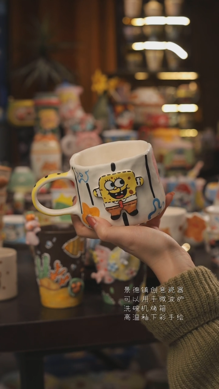 景德镇釉下彩绘设计师款式陶瓷