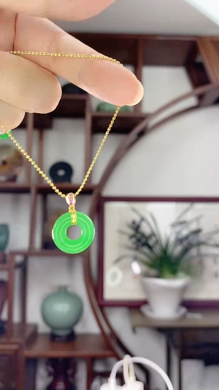 翡翠未镶嵌吊坠(赠链)小甜甜X28