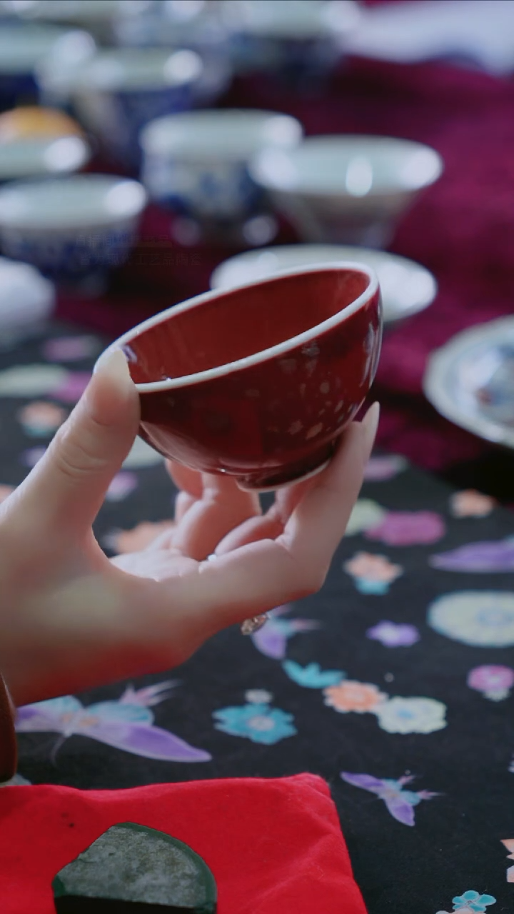 杯景德镇陶瓷杯碗柴烧多人