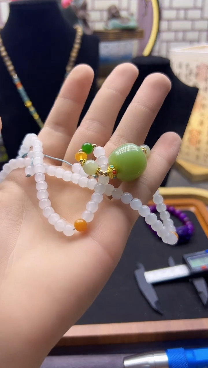 【闪购商品】和田玉颈饰14K金镶嵌X456     