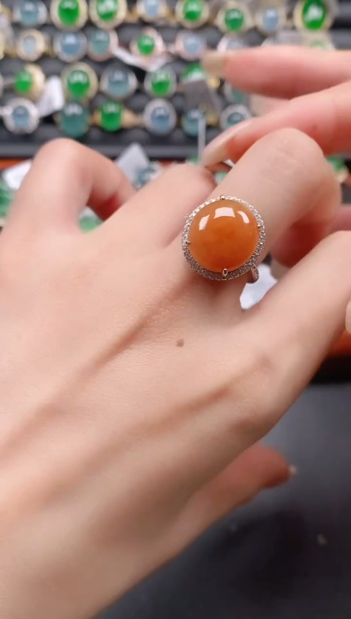 银S925镶嵌戒指翡翠11111