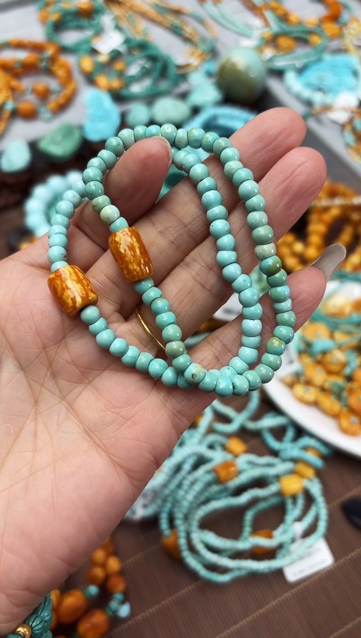 【闪购商品】琥珀裸石未镶嵌5m蜜蜡马蹄珠diy手链多样性发其中一件