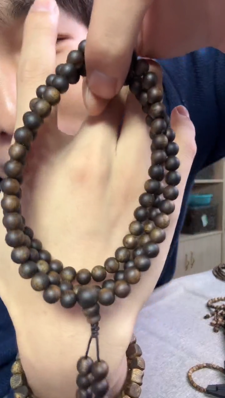 沉香手串06圆珠多圈14克+ 多样性发其一