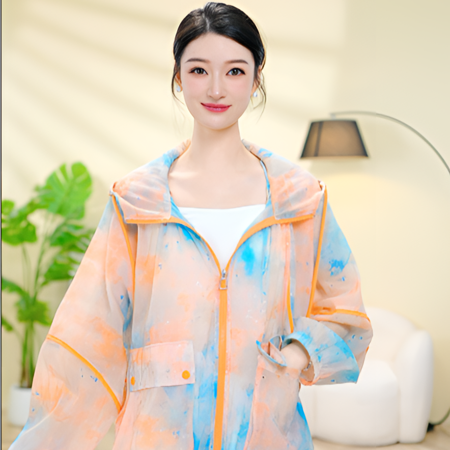 防晒衣薄款透气春夏季速干冰丝防晒服防紫外线百搭连帽-冰冰889-1