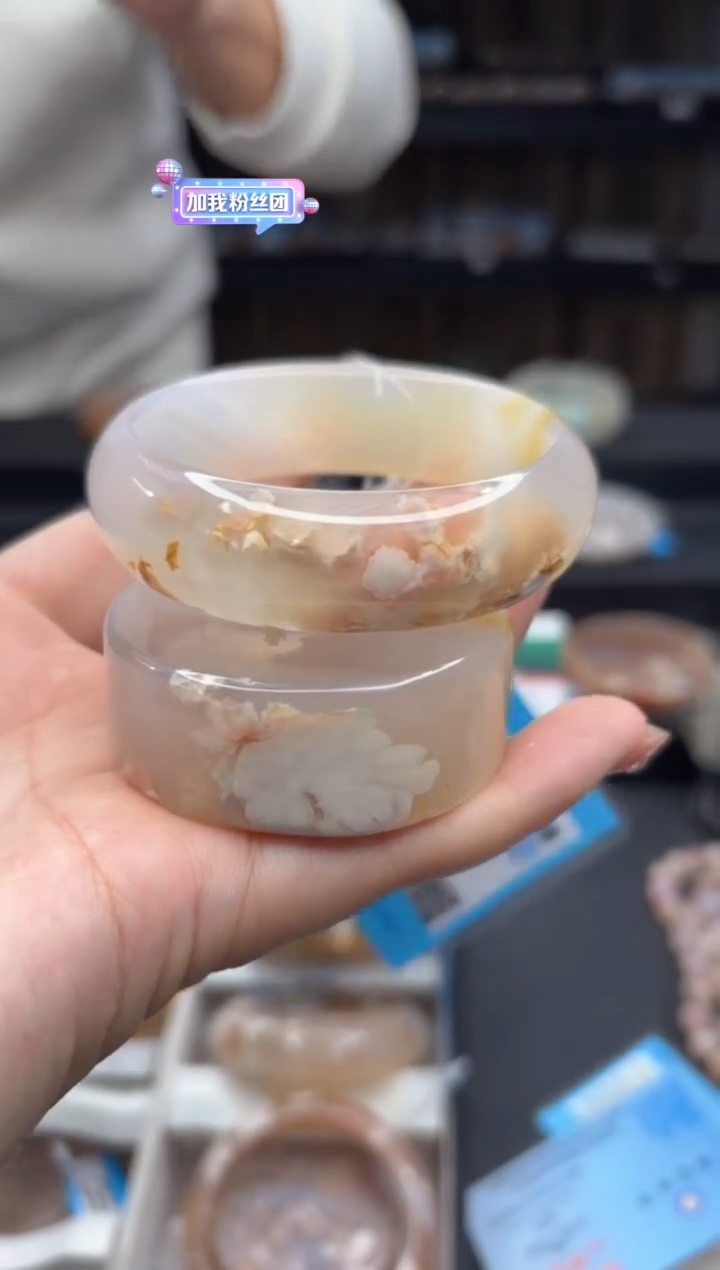 【闪购商品】石英质玉手镯未镶嵌2309（56圈赠送镯心）