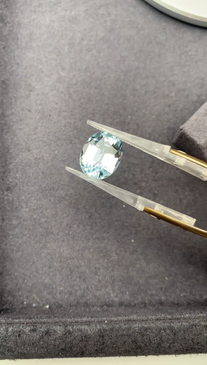 裸石海蓝宝石7.63 ct 海蓝宝石 定制 FE