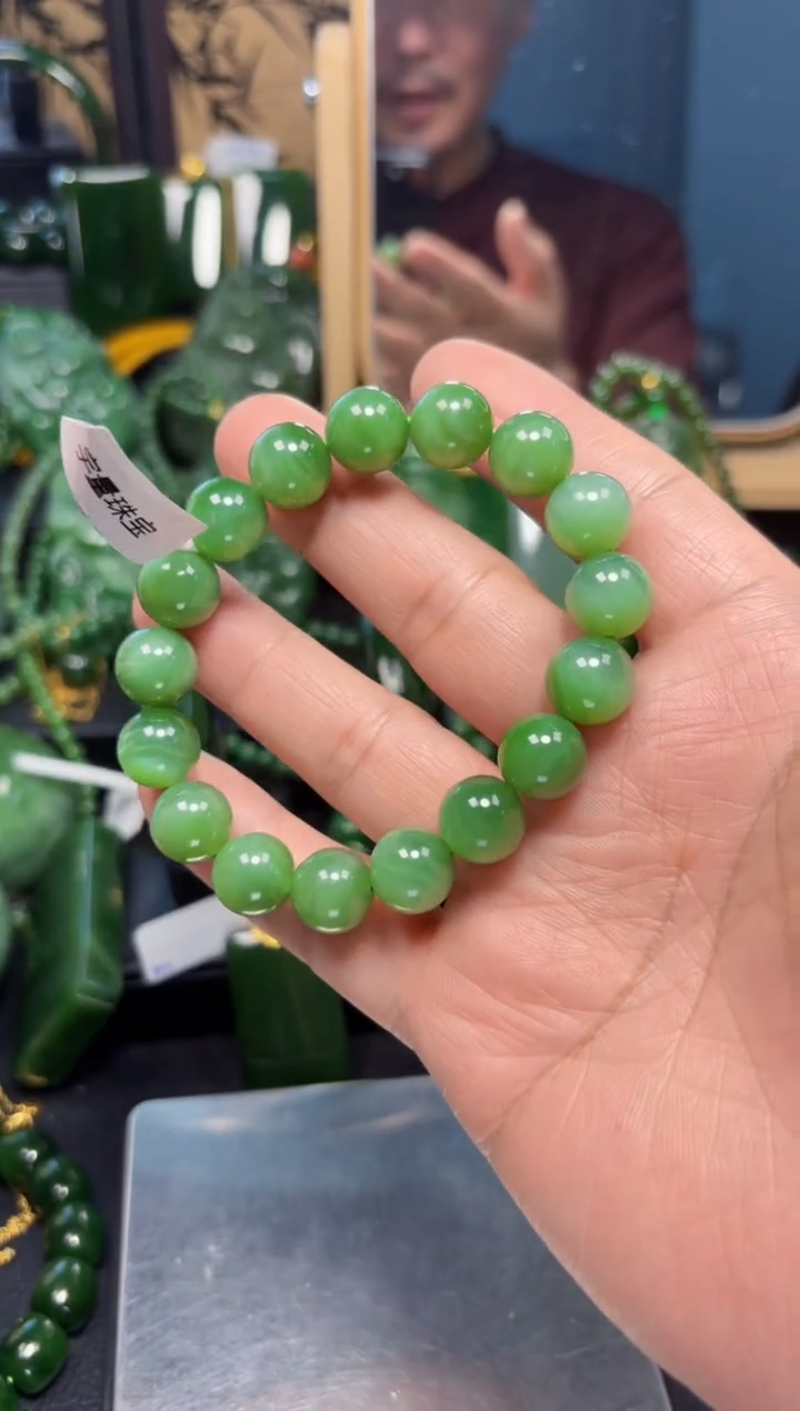 【闪购商品】和田玉（碧玉）手串未镶嵌1