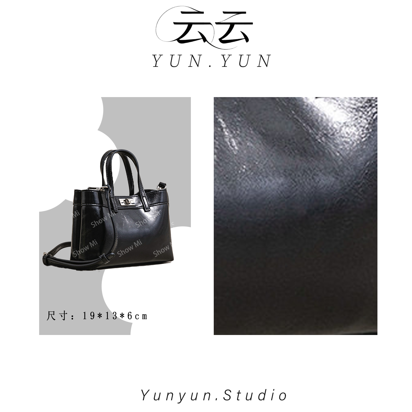 【尚恩CC】SK-92668-1-黑色-轻奢时尚女士新款手提斜挎包