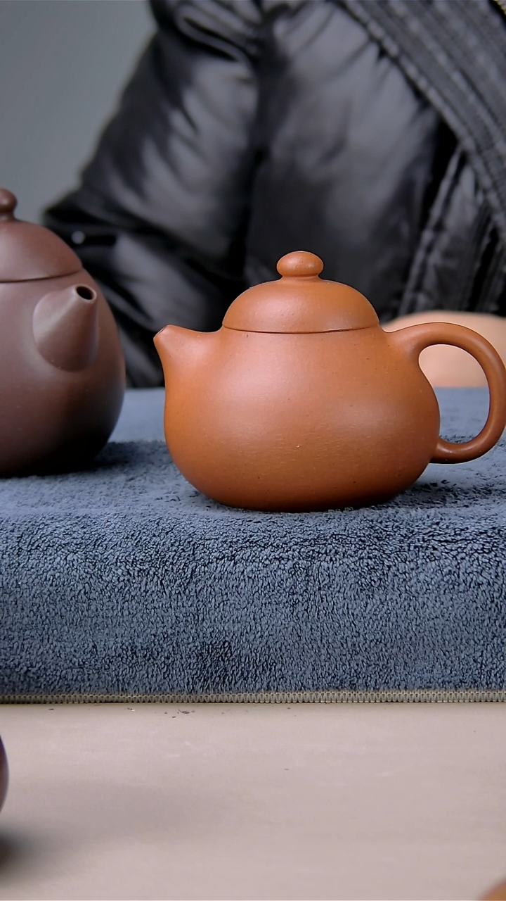 【闪购商品】清水泥茶壶老红泥文旦170