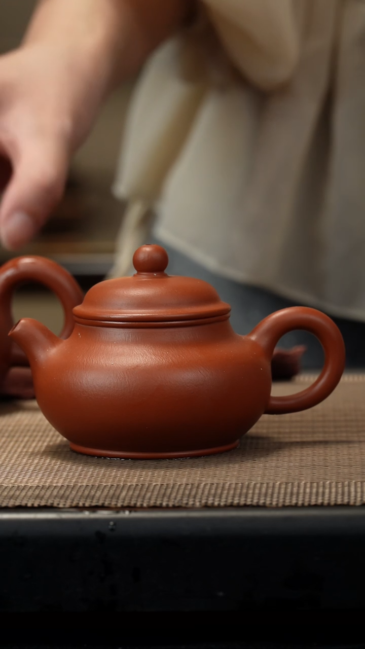茶壶紫砂朱泥潘壶点汤150c