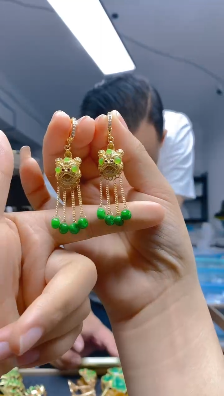 【闪购商品】翡翠耳饰合金0320翡翠耳包