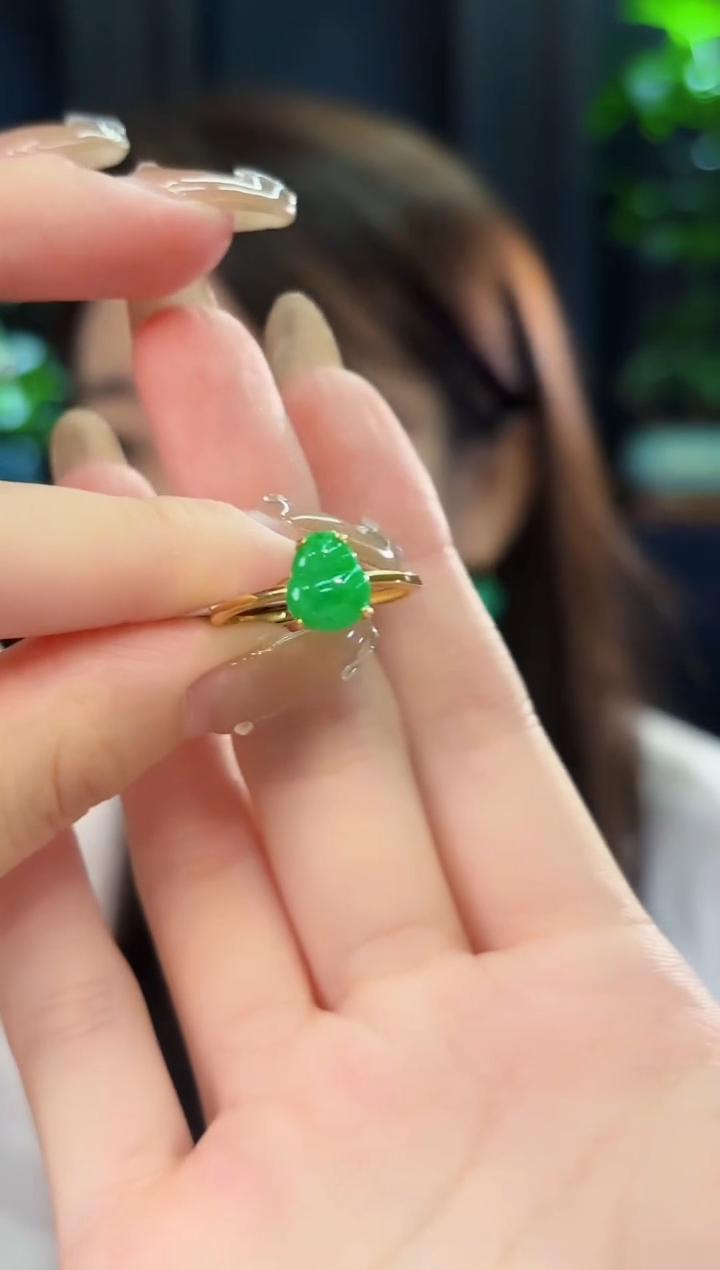 翡翠戒指未镶嵌缅料A货/多样性发货/一件