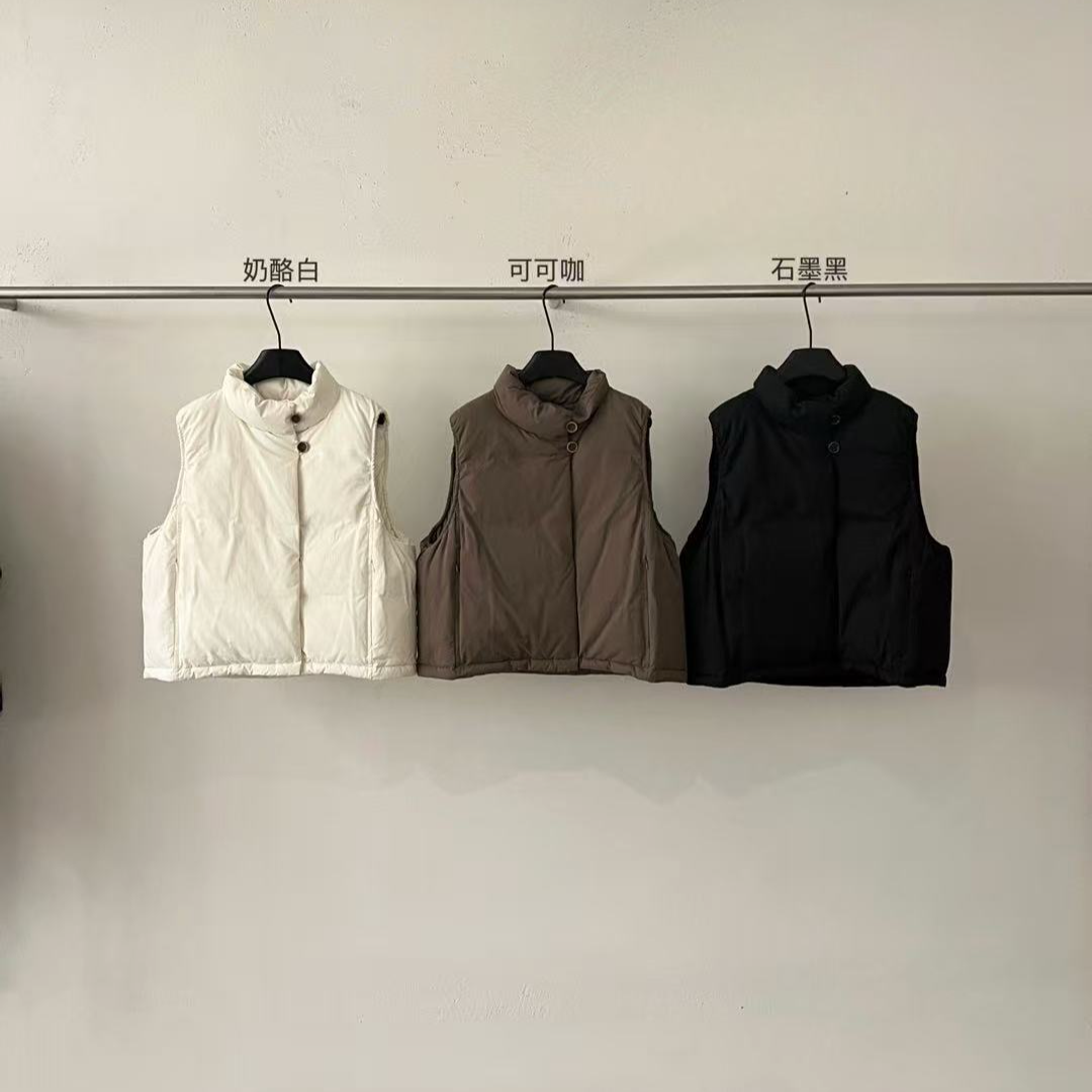 ZLAbout-us【早秋新款】立领云感羽绒马甲9154