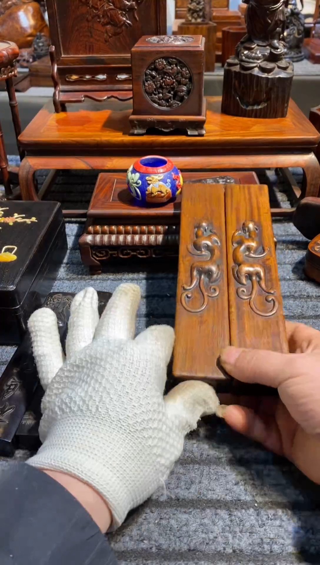 【闪购商品】香榧木木雕文房木器文房雅玩