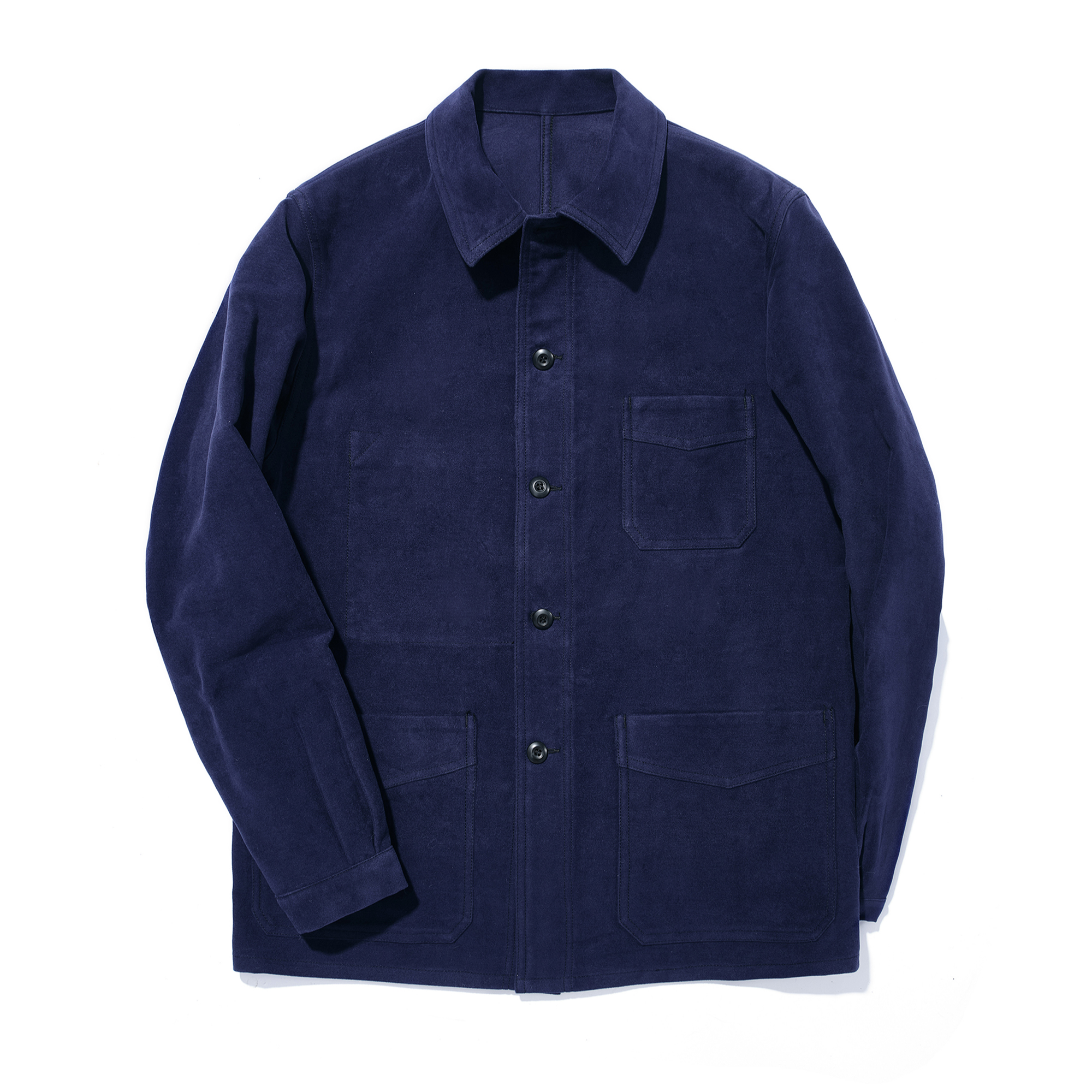 玩儿1940s French Work Jacket 英产Moleskin面料13oz重磅高密