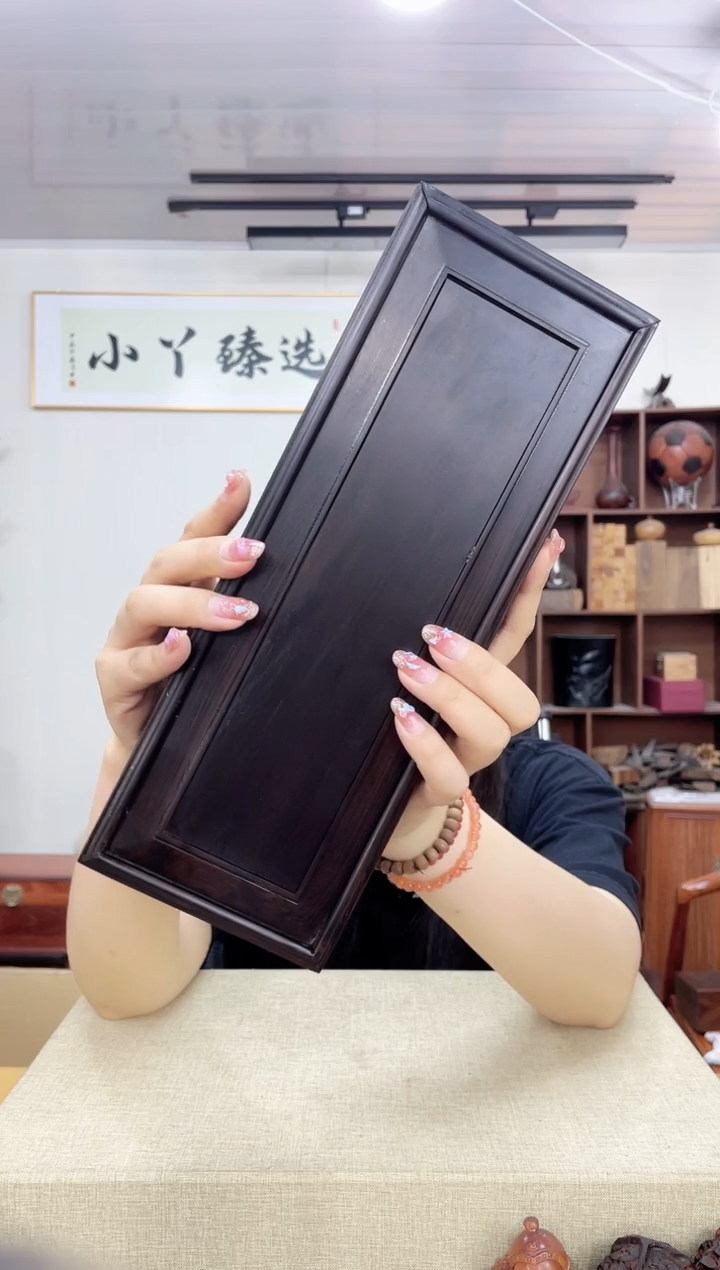 乌木类端景台946紫光檀盒子木木木