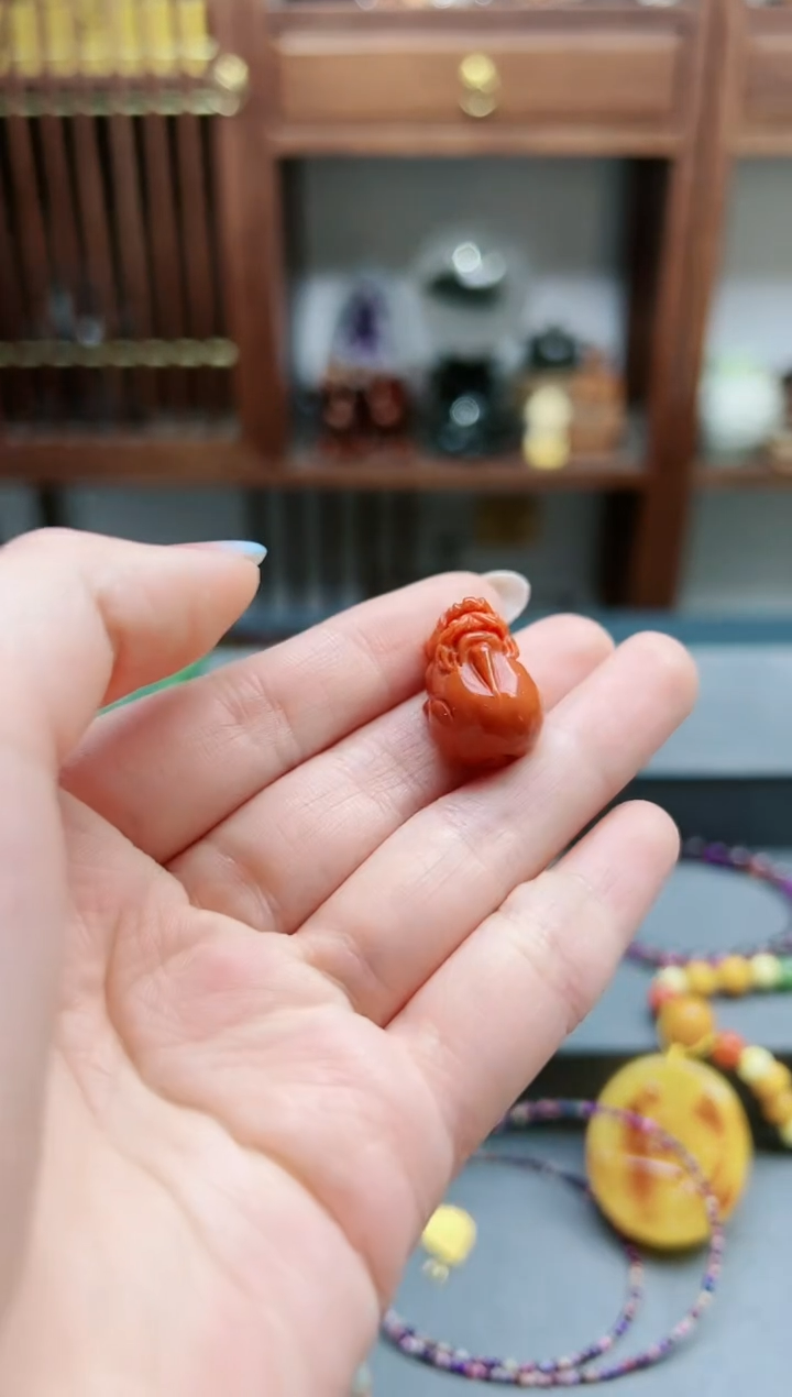 【闪购商品】南红玛瑙吊坠未镶嵌南红貔貅吊坠*1 GW