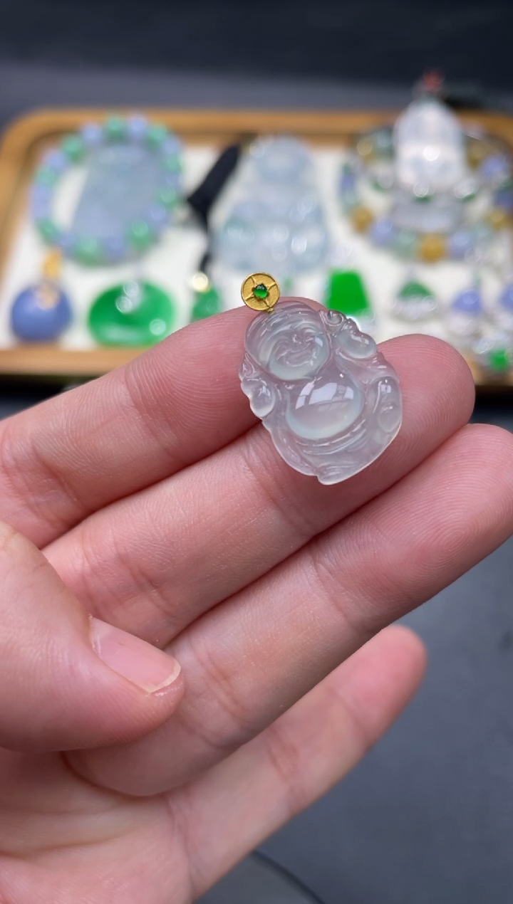 【闪购商品】翡翠颈饰18K金镶嵌102.........