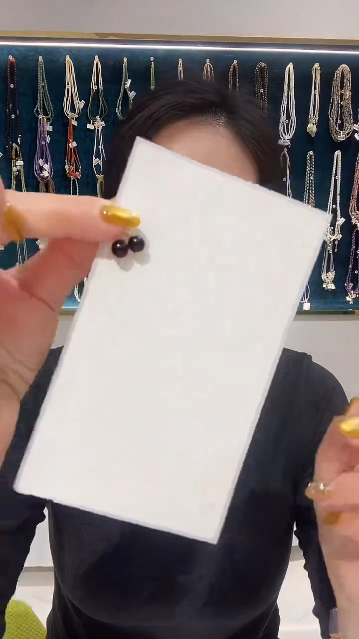 琥珀未镶嵌耳饰10104917ch 琥珀耳钉