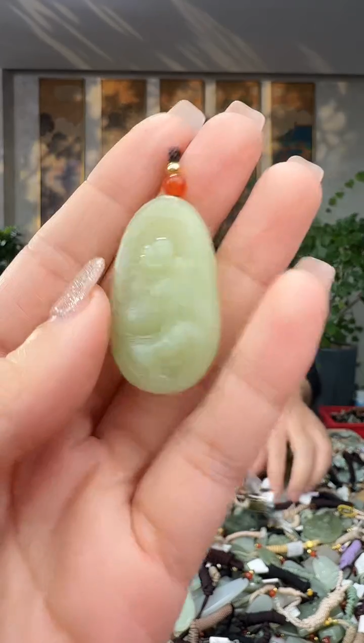 颈饰未镶嵌和田玉拍一发一多样性发货