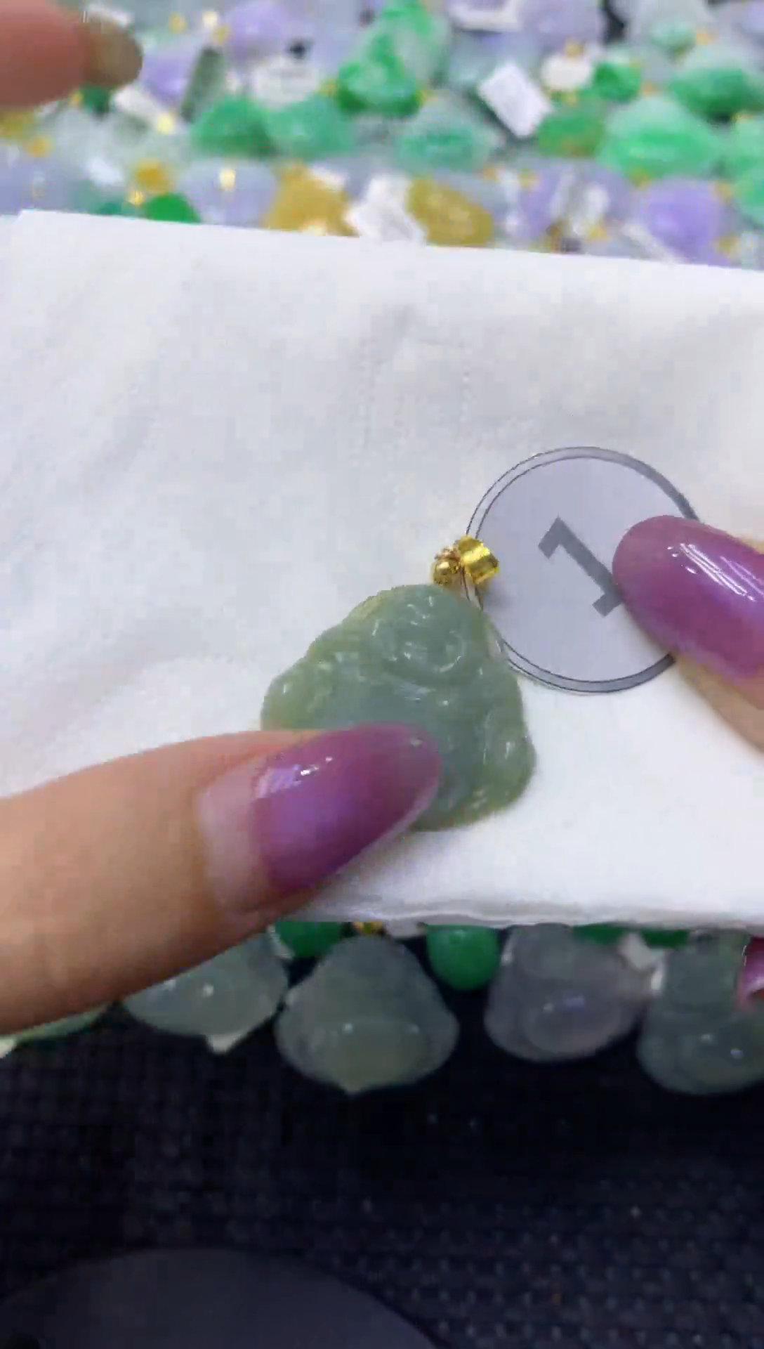 颈饰未镶嵌翡翠天然缅甸翡翠A货