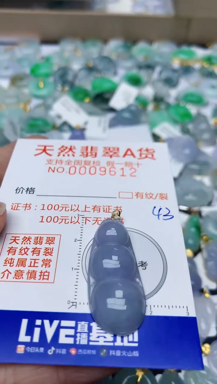 【闪购商品】翡翠颈饰18K金镶嵌天然翡翠A货