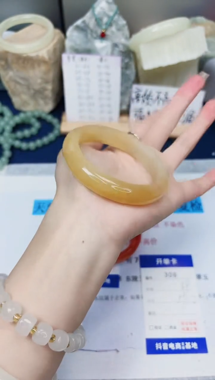 【闪购商品】石英质玉手镯未镶嵌306-财气镯-圈口59