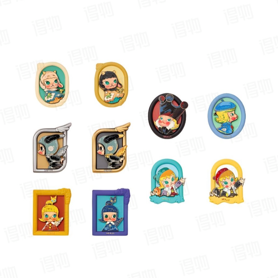 【molly冰箱贴】 泡泡玛特 MOLLY周年雕塑经典回归2系列冰箱贴 