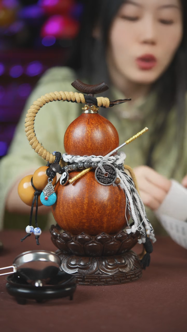 【闪购商品】195号500ml左右的非遗漆器酒葫芦