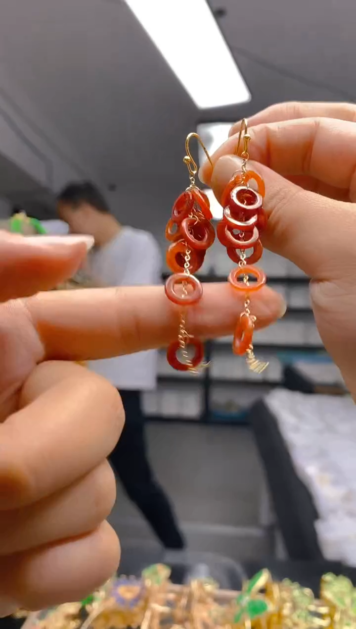 【闪购商品】翡翠耳饰合金0312翡翠耳钩