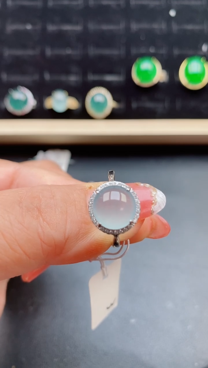 【闪购商品】翡翠戒指银S925镶嵌5080505