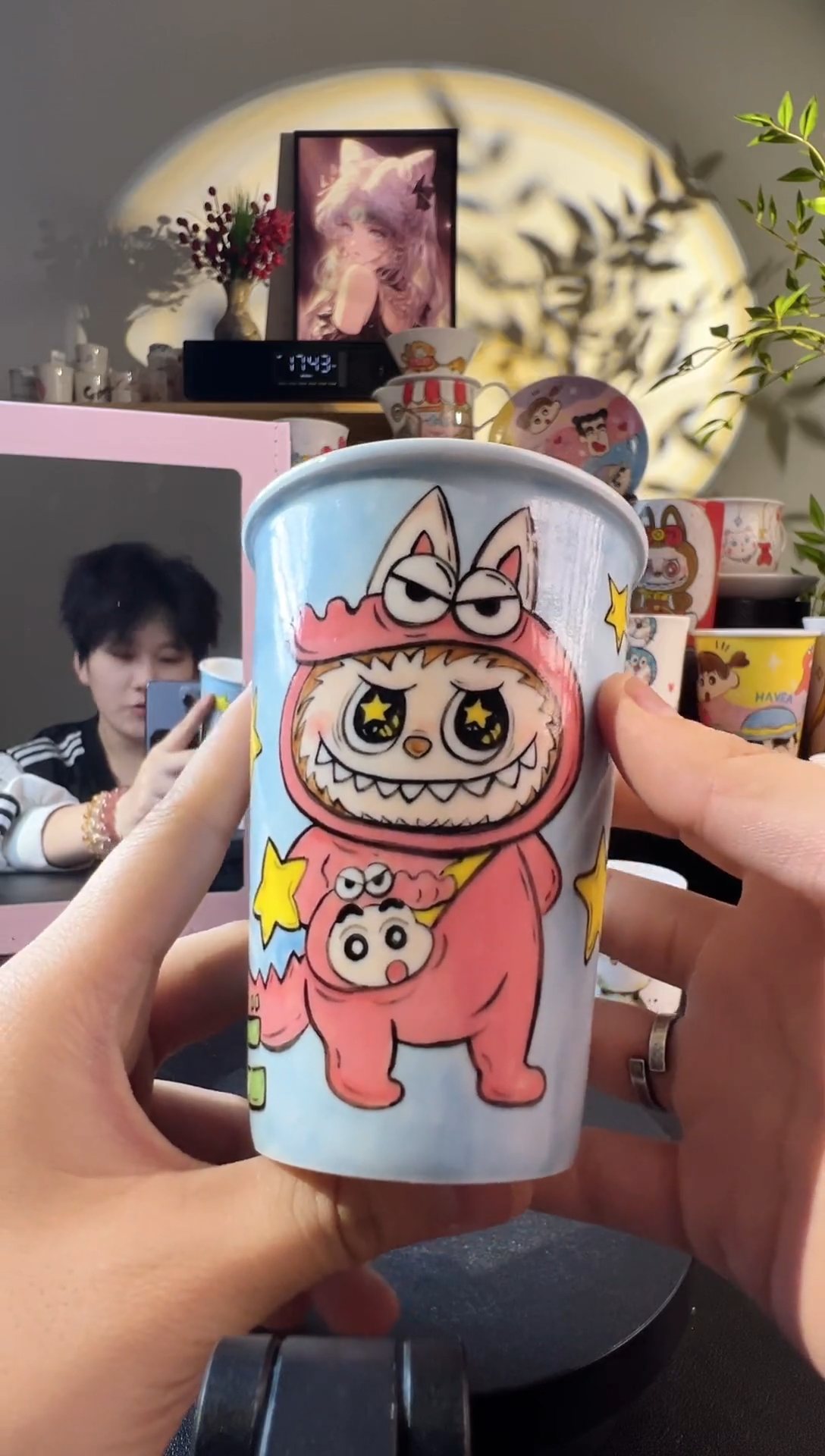 【闪购商品】摆件纯手工手绘陶瓷小杯杯