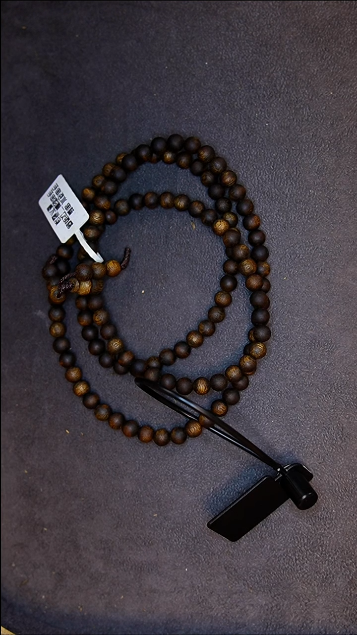 沉香手串奇楠沉香6mm多圈沉水浮15克