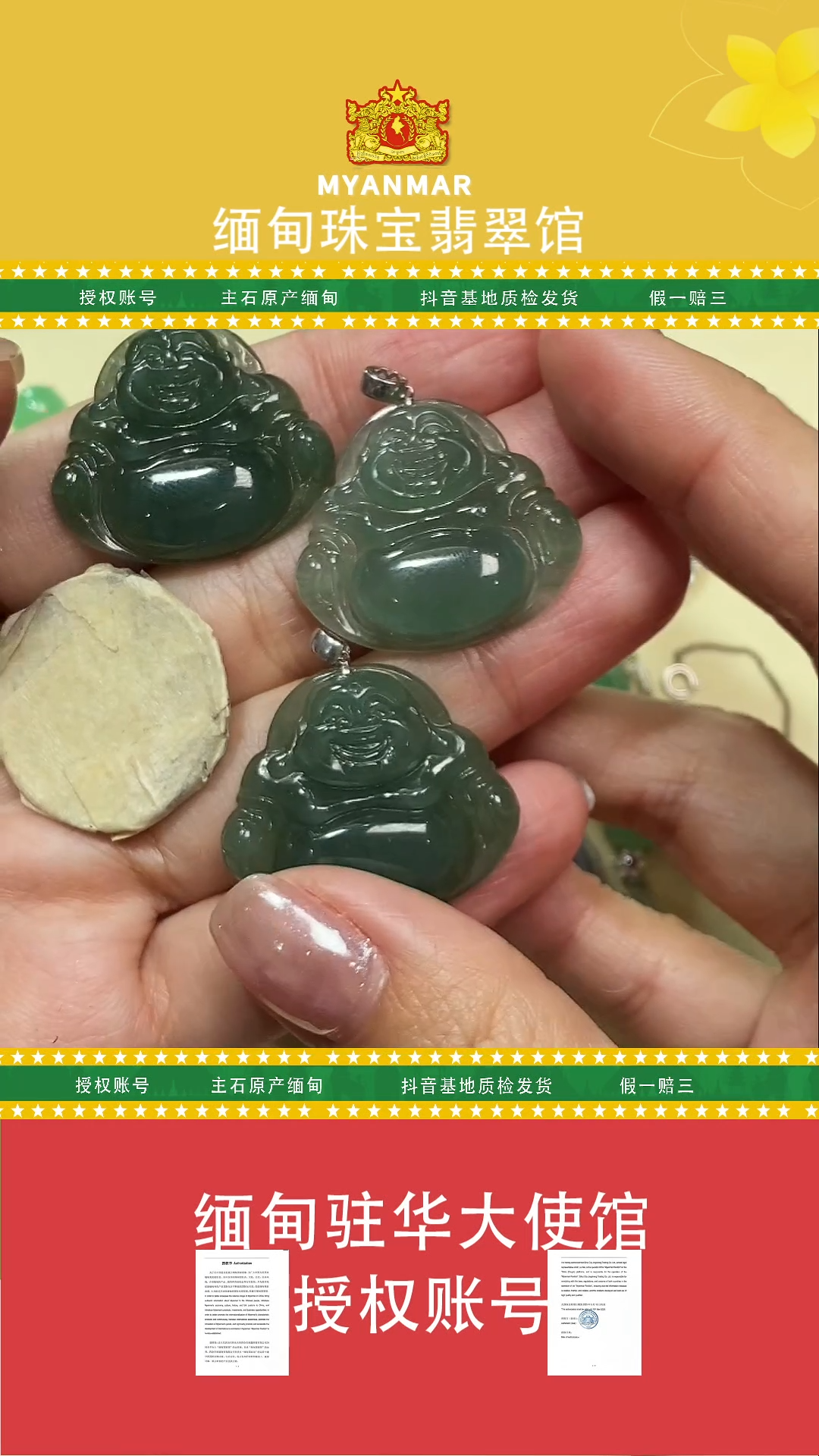 【闪购商品】翡翠颈饰18K金镶嵌多样性发其一MDG-AD