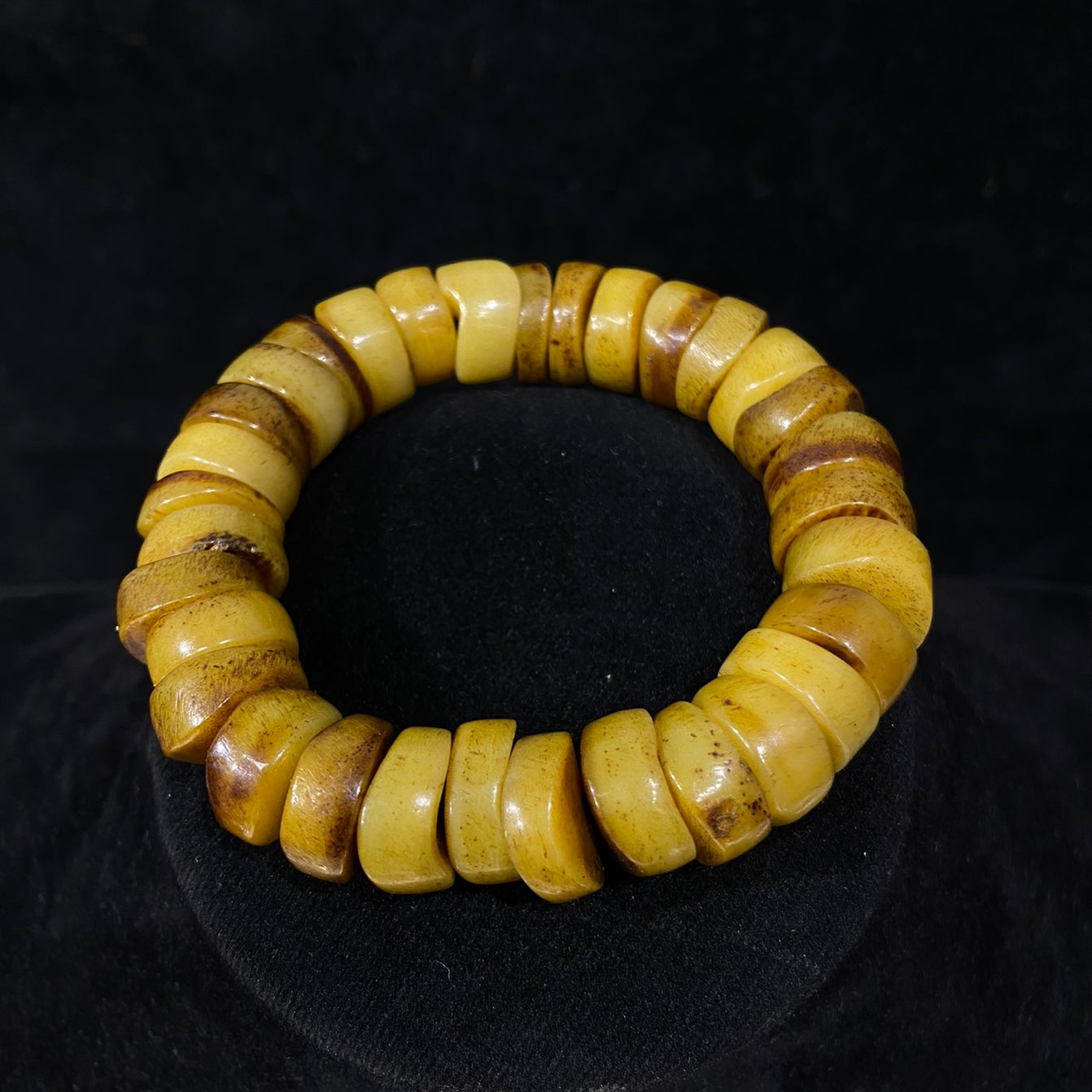 非金属珐琅手链 K6406    黄色手链单圈气质复古风