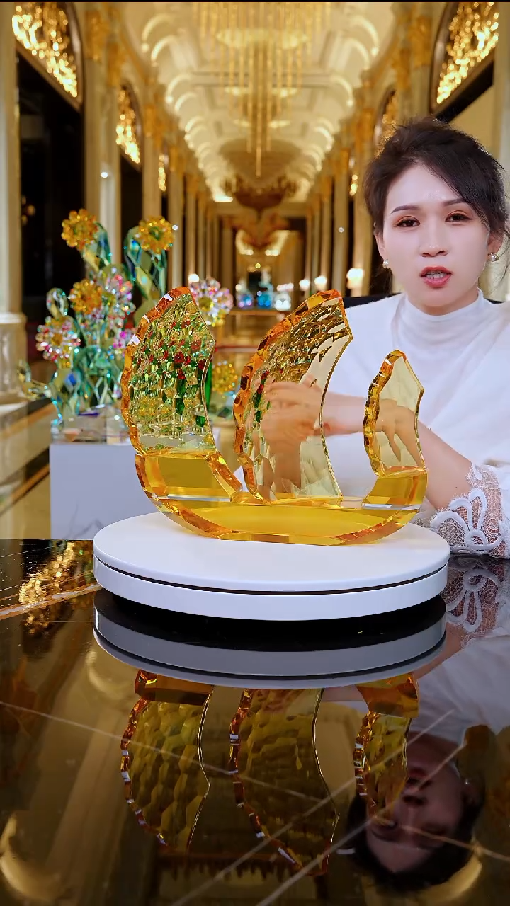 摆件YB00526金色帆船摆件