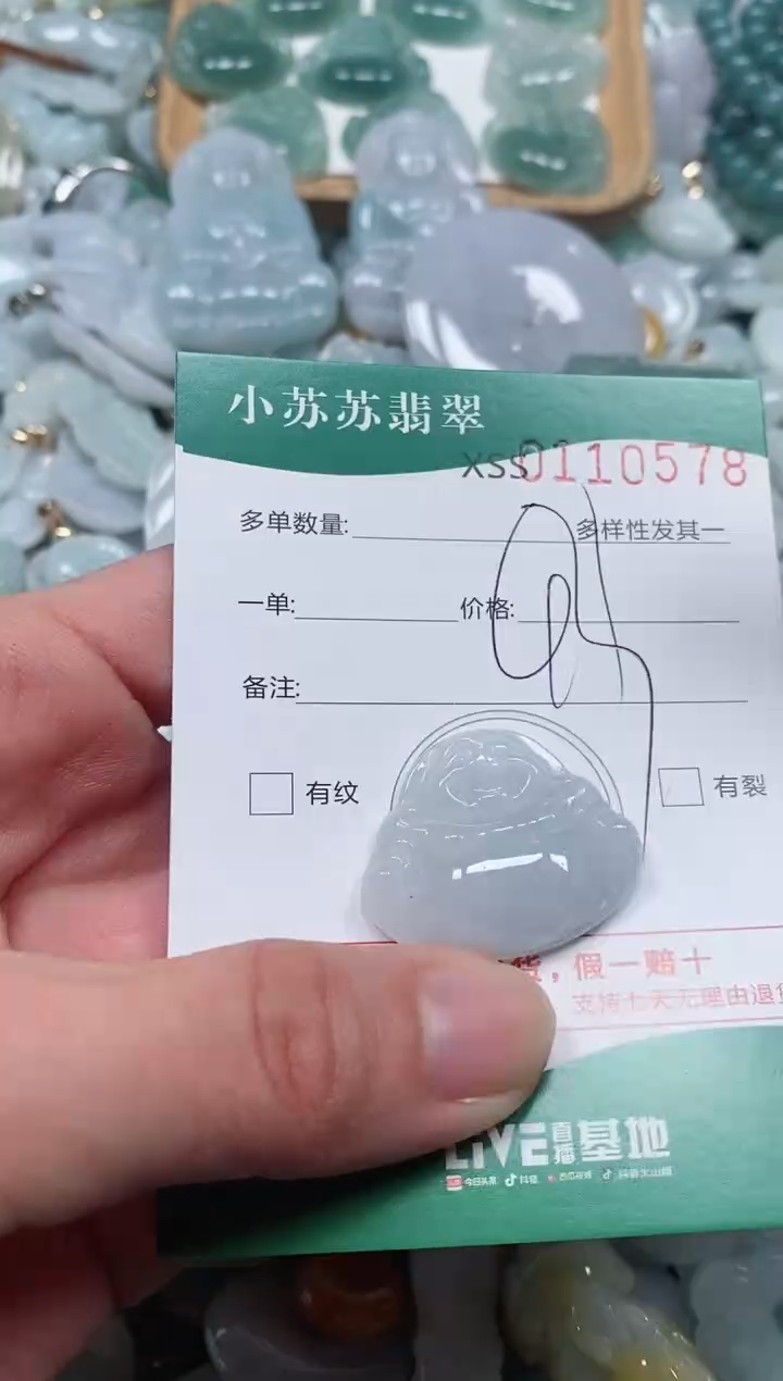 【闪购商品】翡翠颈饰未镶嵌闪购商品0110578