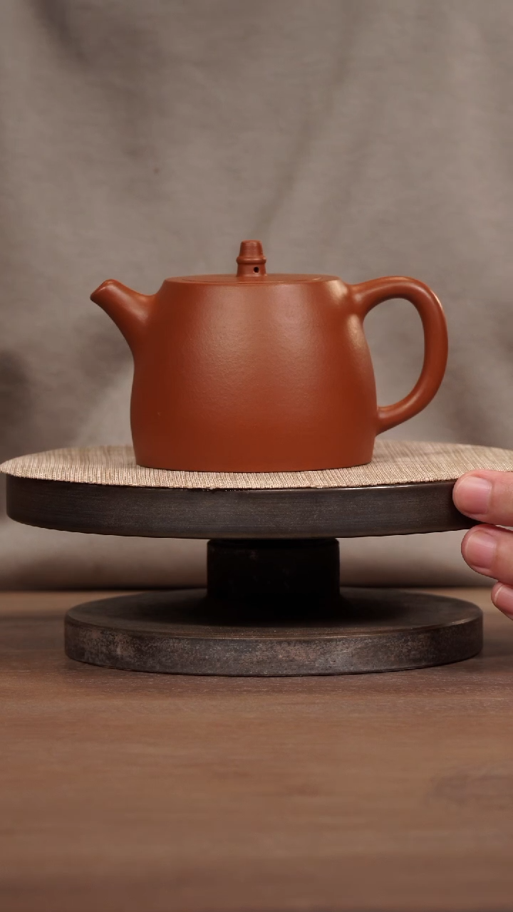 茶壶紫砂生砂朱泥汉铎