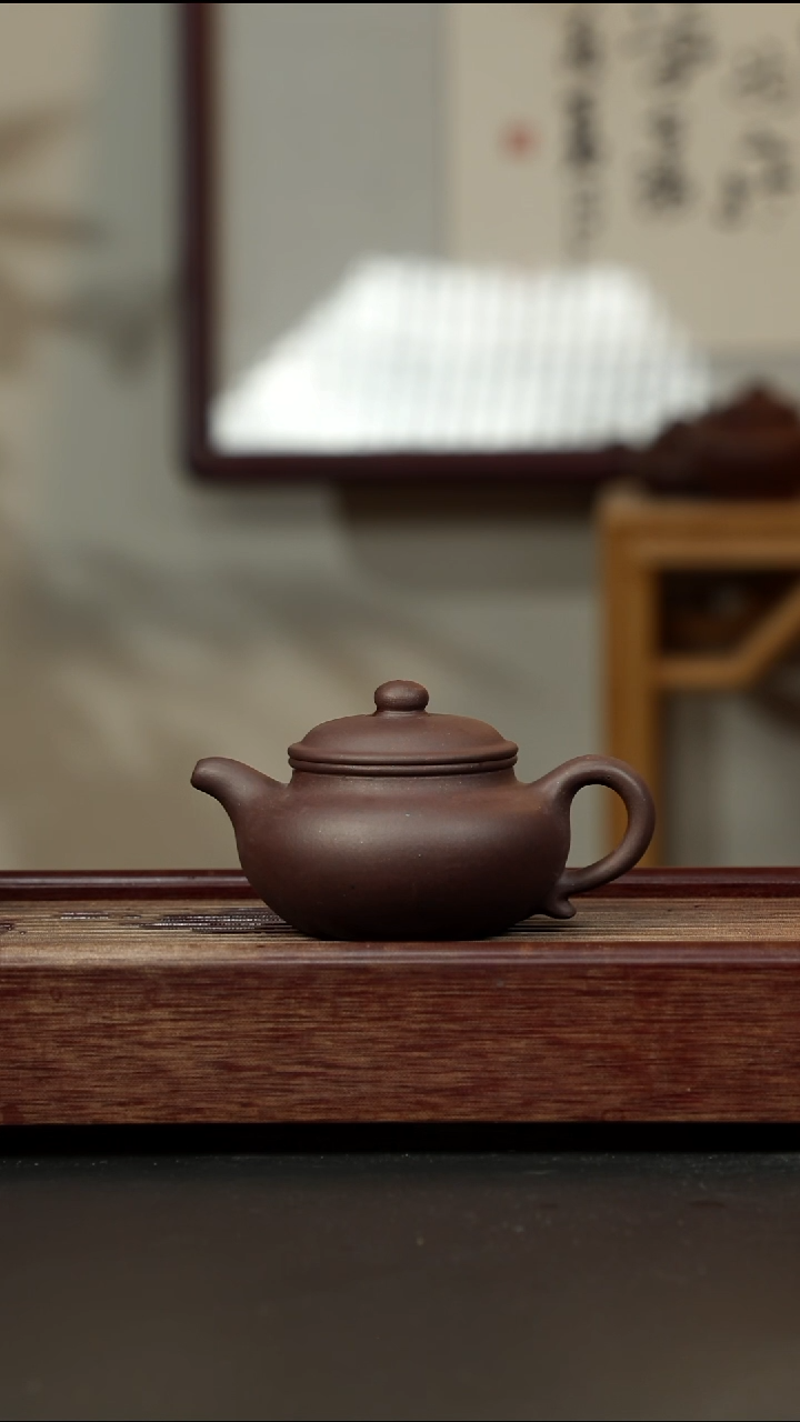紫砂茶壶老紫泥仿古